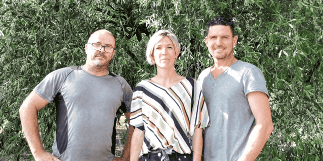 Cyril Clauzel, Mylene Hazard et Cyril Hazard, les trois associés du Moulin du Mas Miger.