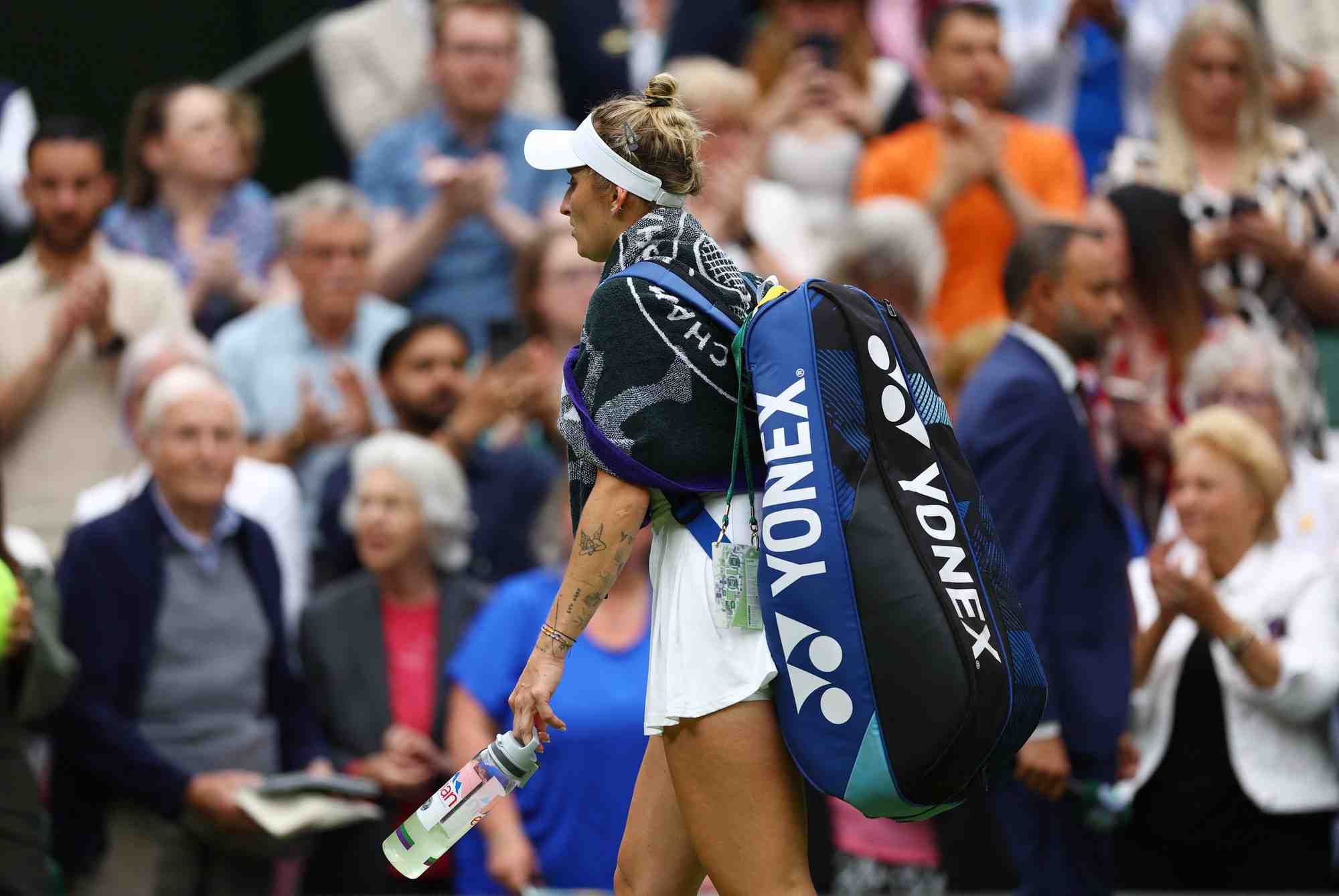 Marketa vondrousova apres sa defaire a wimbledon