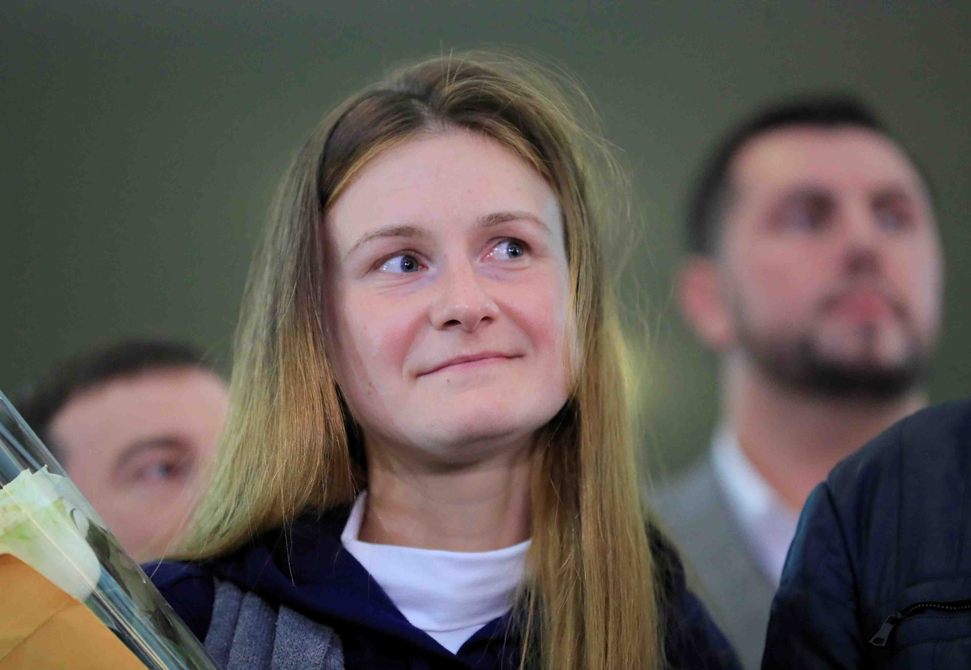 L'agent russe maria boutina de retour a moscou