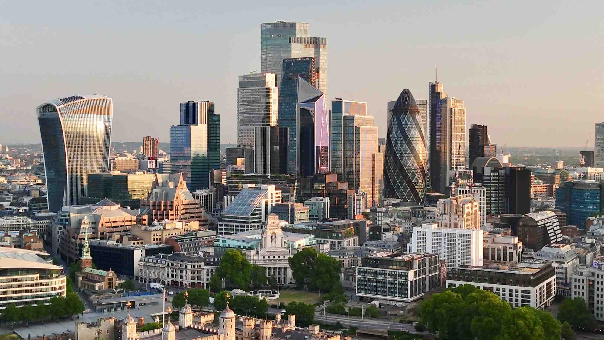 La City de Londres, le centre financier britannique.