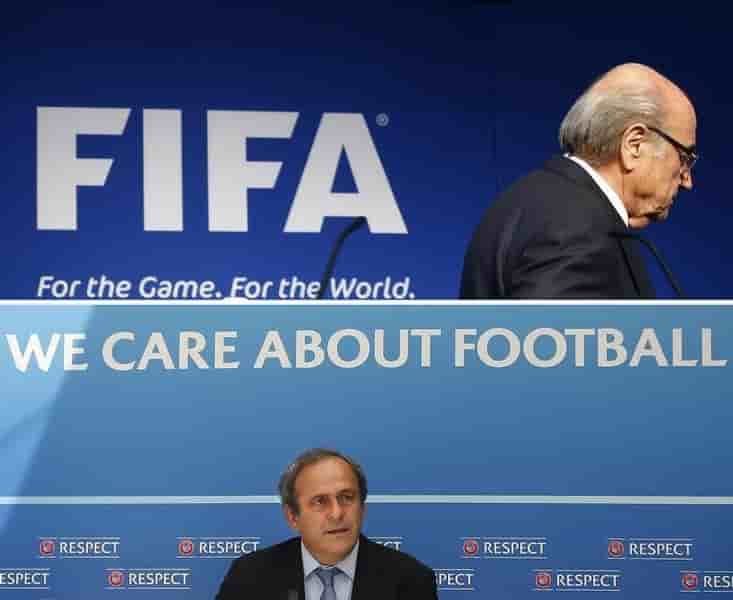 Michel platini et sepp blatter suspendus six ans en appel