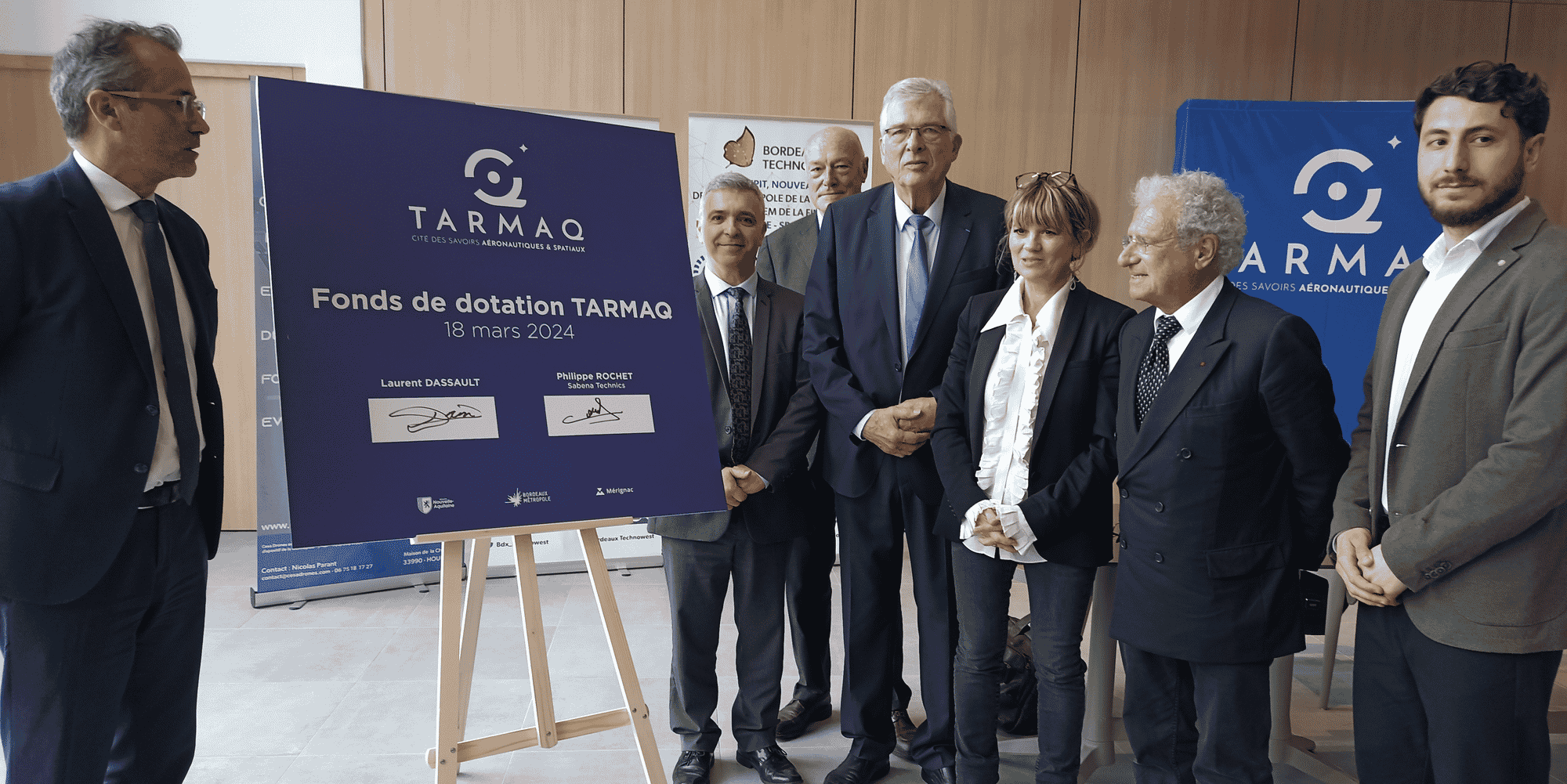Laurent Dassault et Sabena technics s'engage financièrement dans le fonds de dotation de Tarmaq.