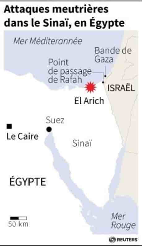 Au moins 28 morts dans des attaques dans le Sinaï, en Egypte