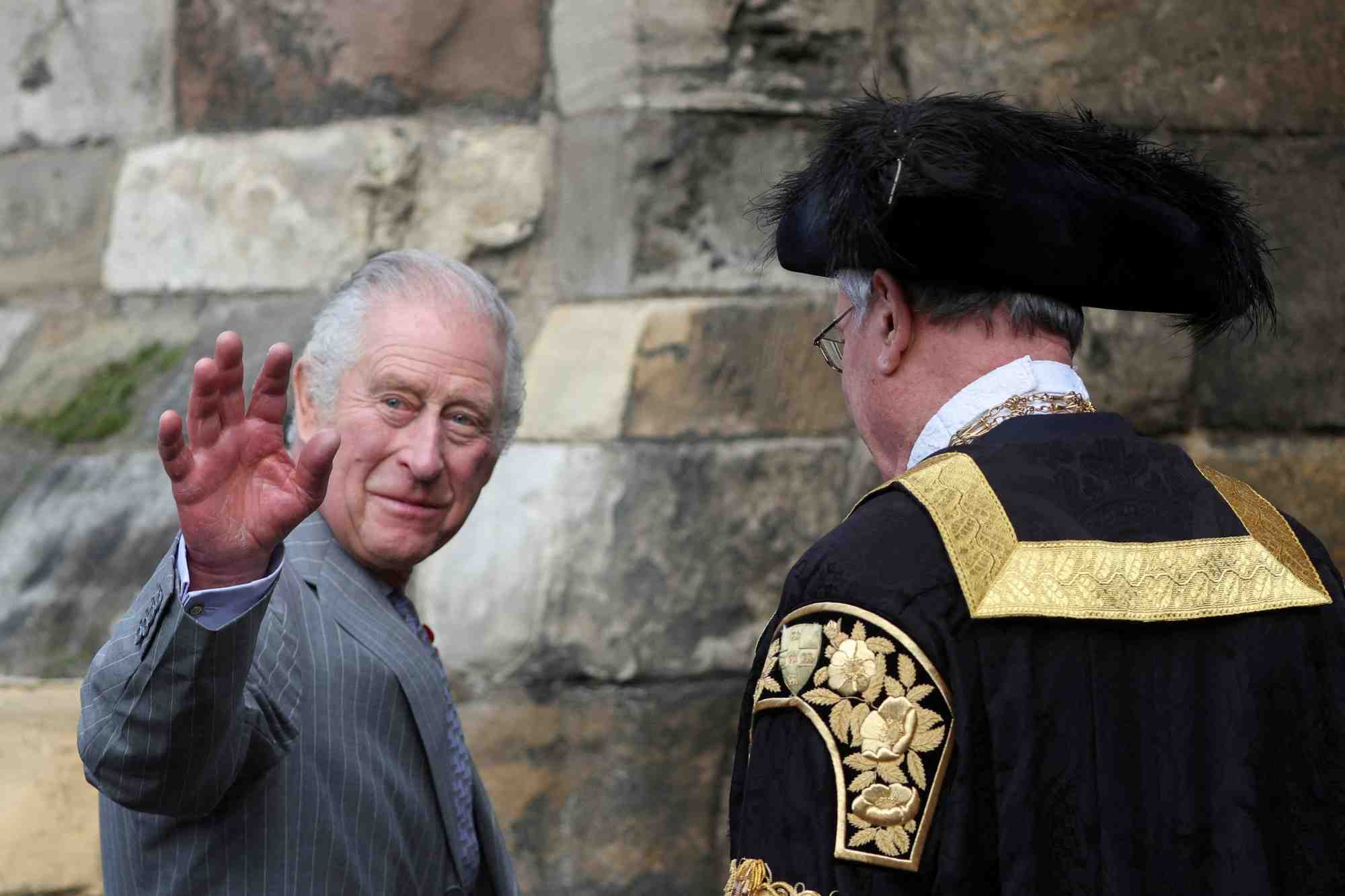 Le roi charles visite le yorkshire