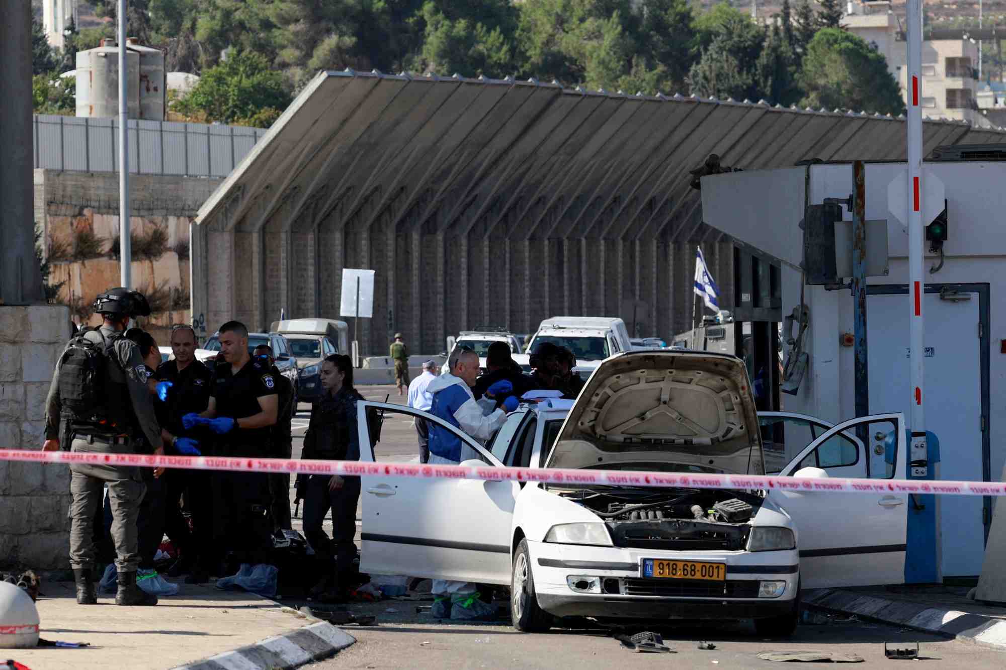 Le point de controle entre bethleem et jerusalem