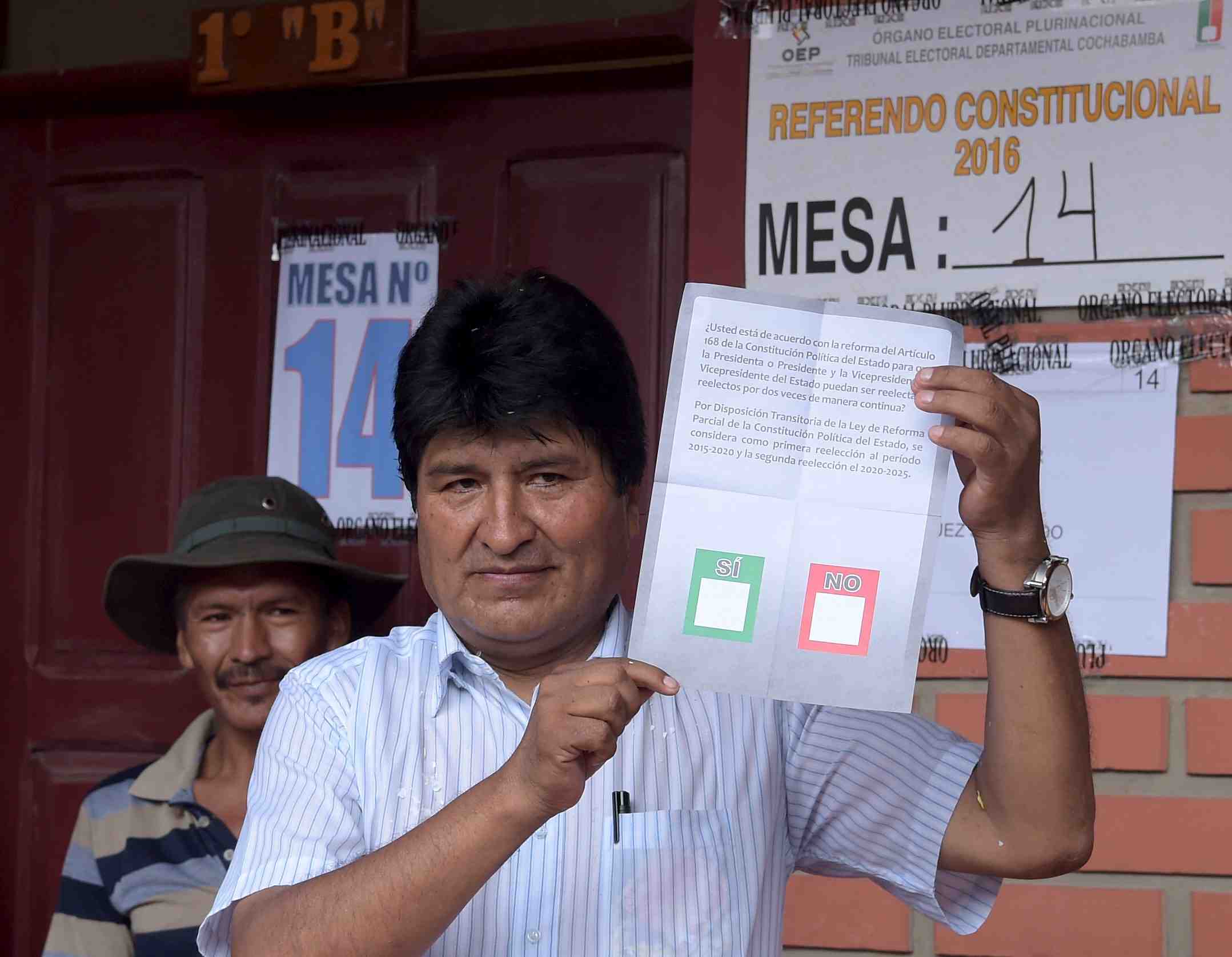 Le president bolivien pourrait perdre son referendum