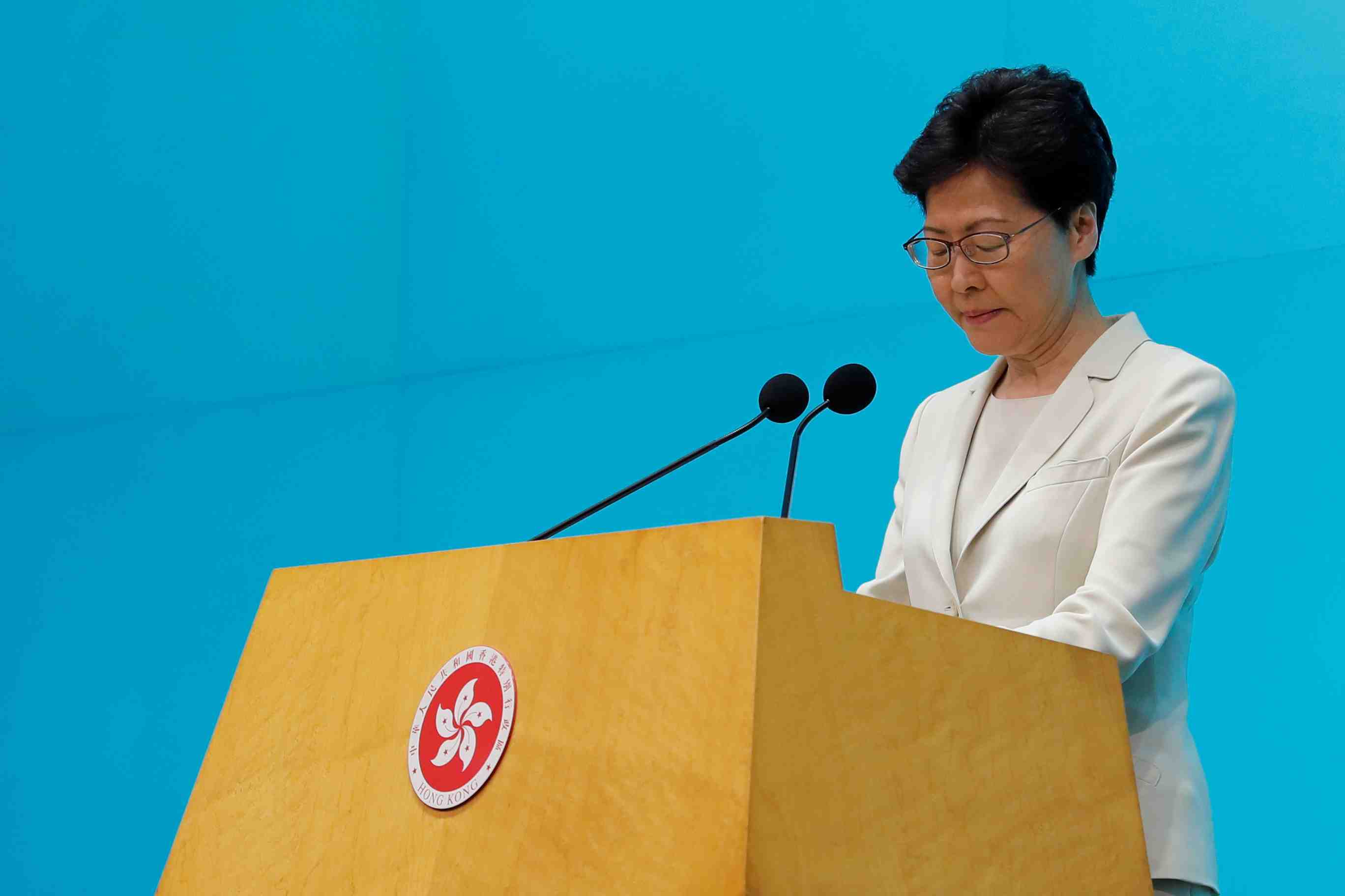 Hong kong: carrie lam dit avoir entendu le message de la population