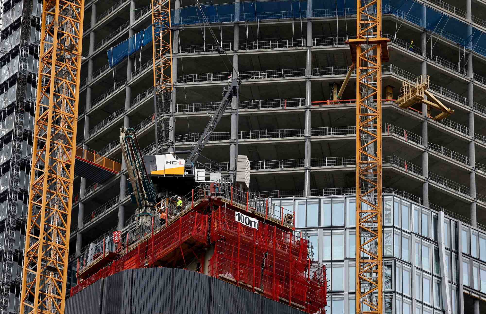 Chantier de construction a francfort