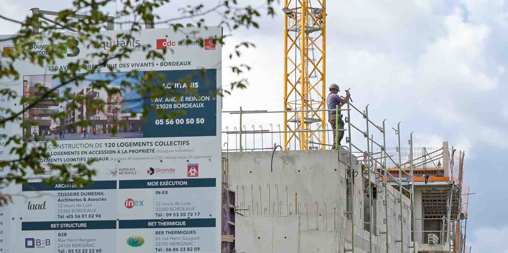 L'offre commerciale de logements neufs a encore plongé en 2024 en Gironde.