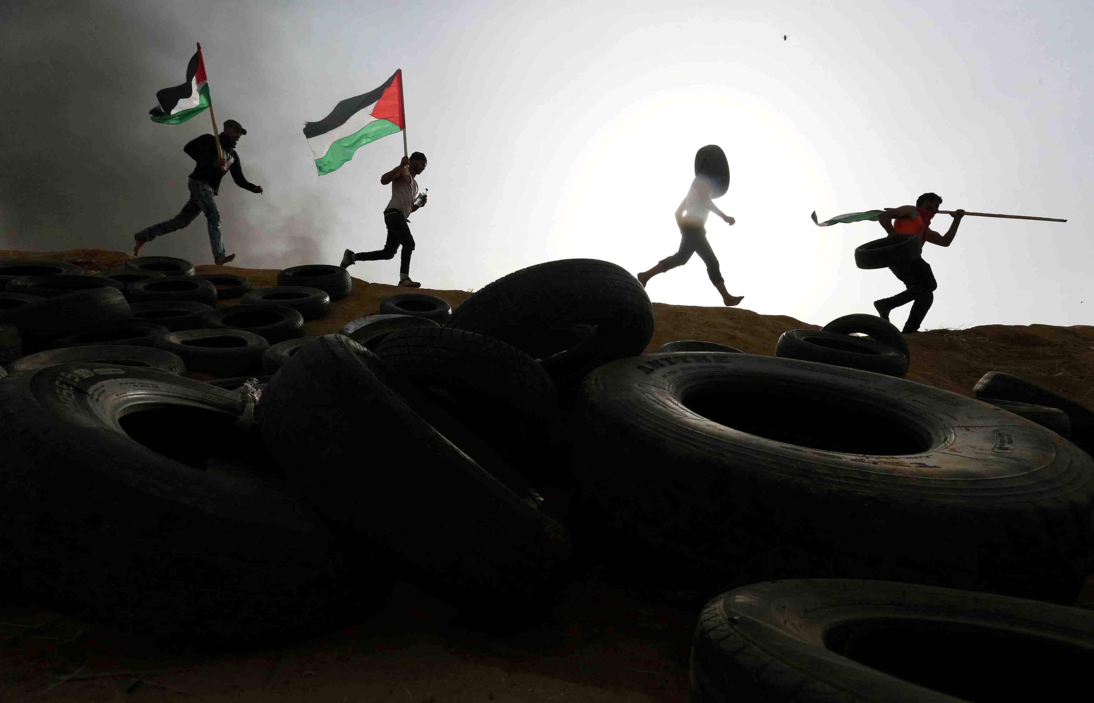 Le bilan des manifestation de gaza s'eleve a 20 morts cote palestinien