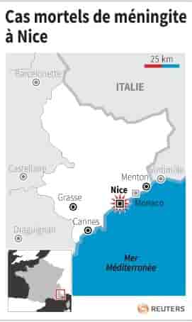 Deux cas mortels de méningite et un troisième probable à Nice