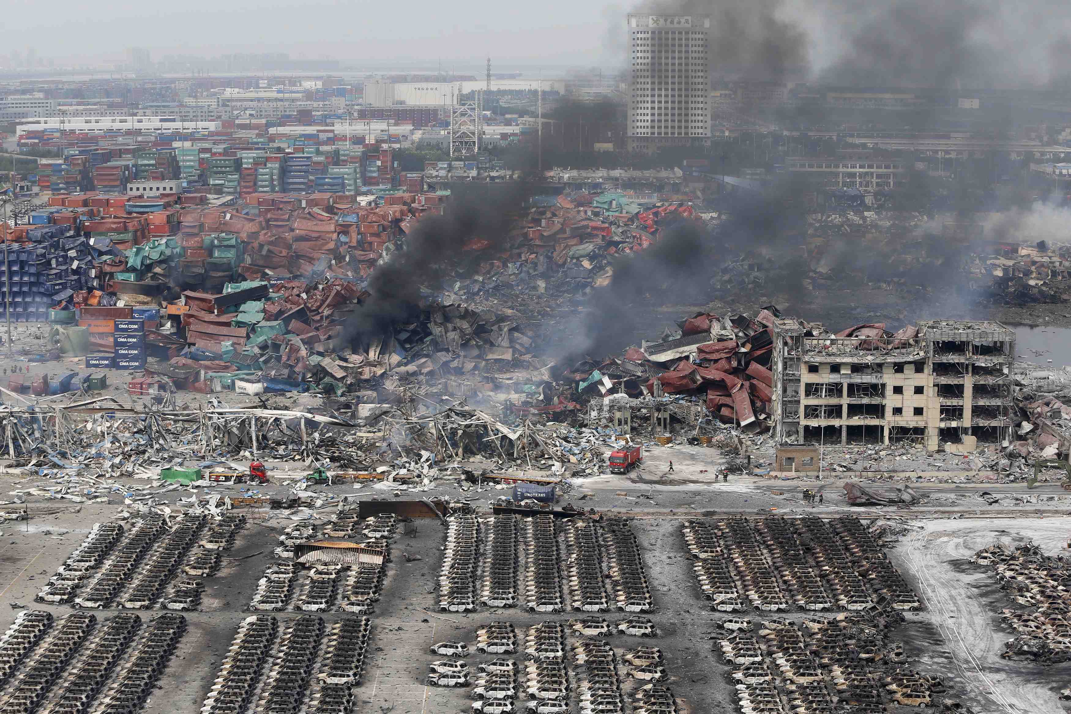 Quatre nouveaux incendies sur le site de tianjin