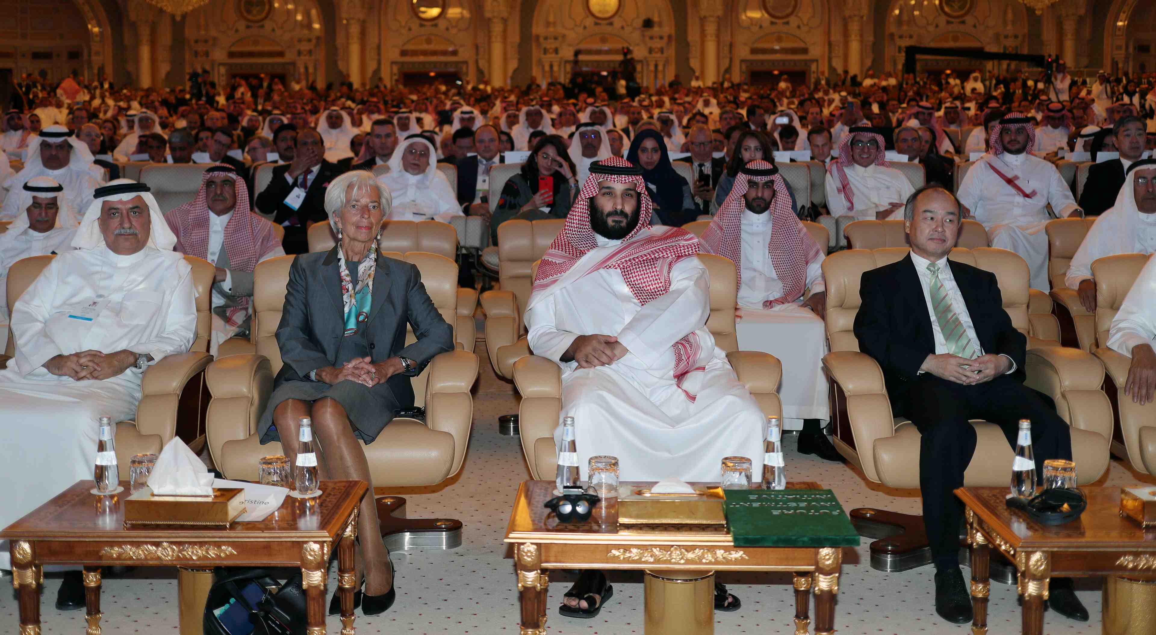 MBS Lagarde Arabie Saoudite Mohamed Ben Salmane Kim Banque mondiale Riyad Future Investment Initiative
