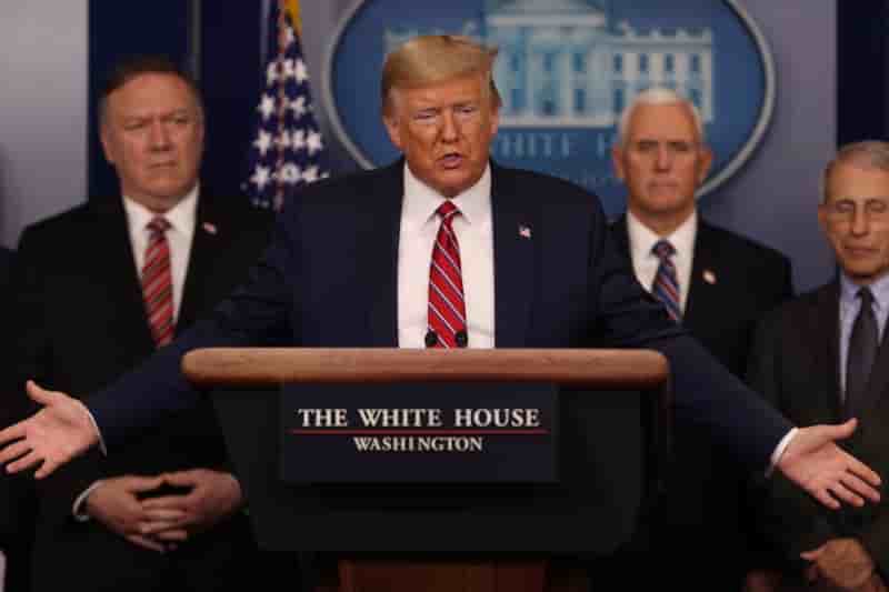 Coronavirus: trump n'envisage pas de confinement general aux usa