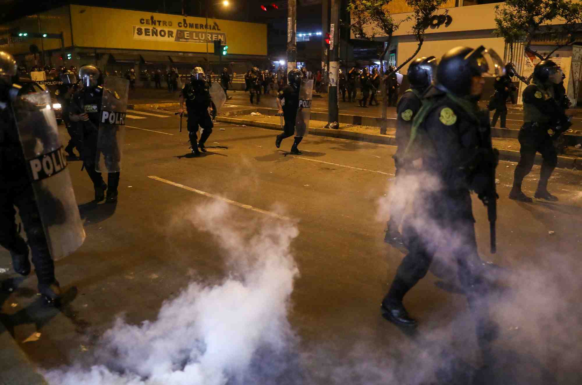 Manifestation pour demander la demission de la presidente du perou, dina boluarte, a lima