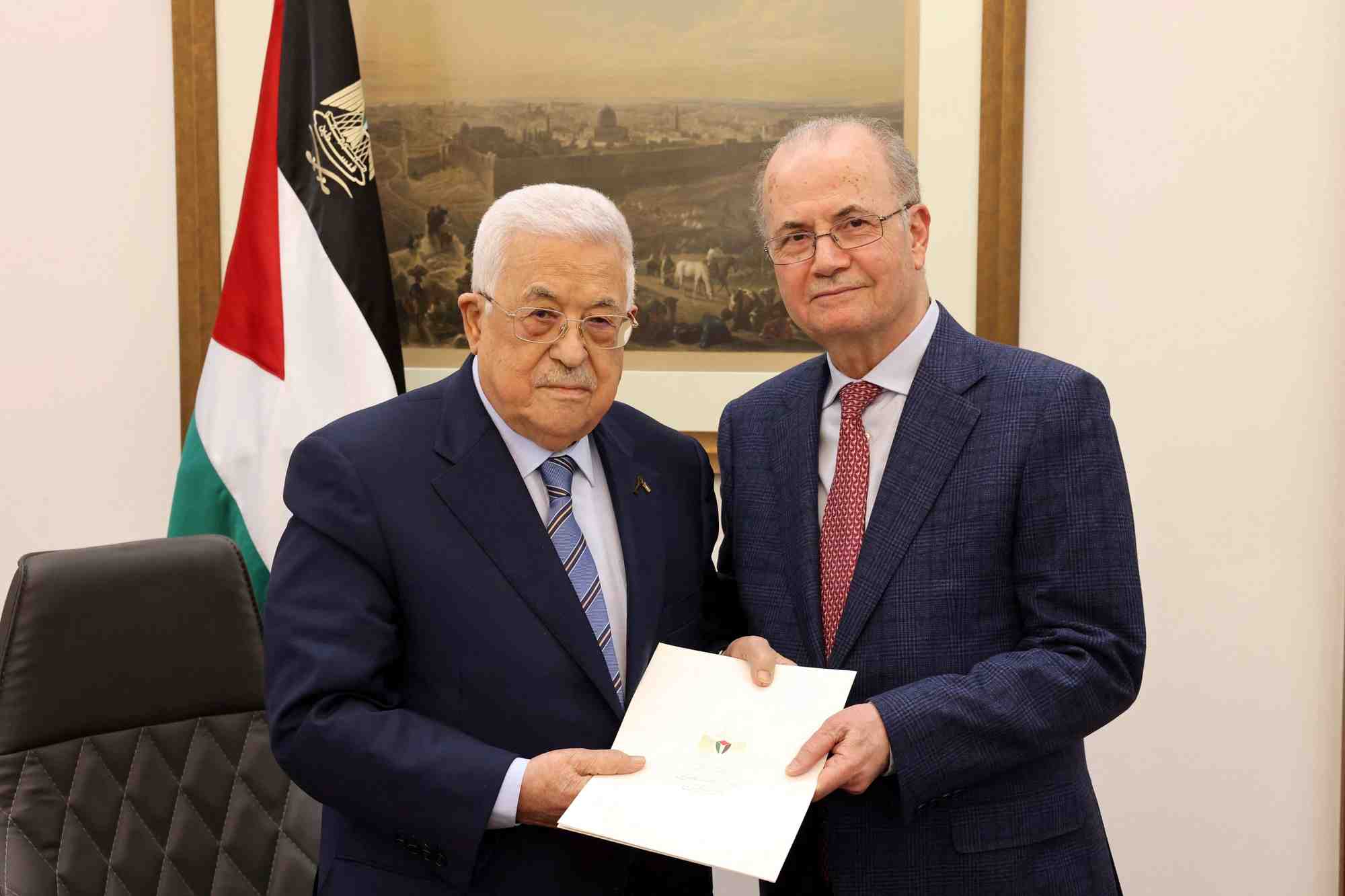 Mahmoud abbas et mohammad moustafa