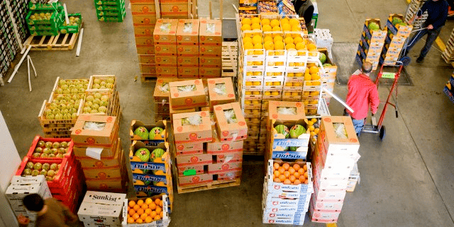 Marché gros Lyon fruits légumes commerce
