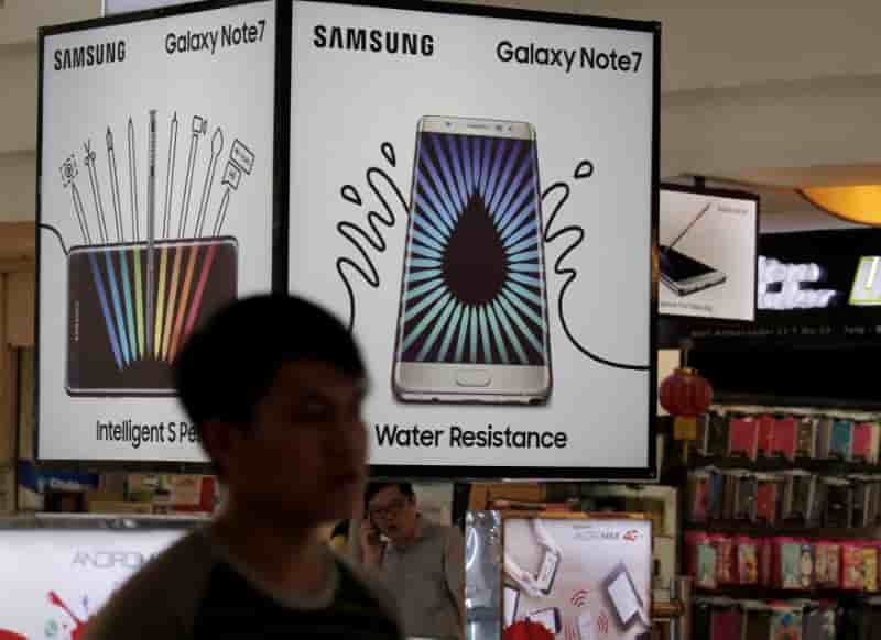 Le note 7 pourrait couter 17 milliards de dollars a samsung