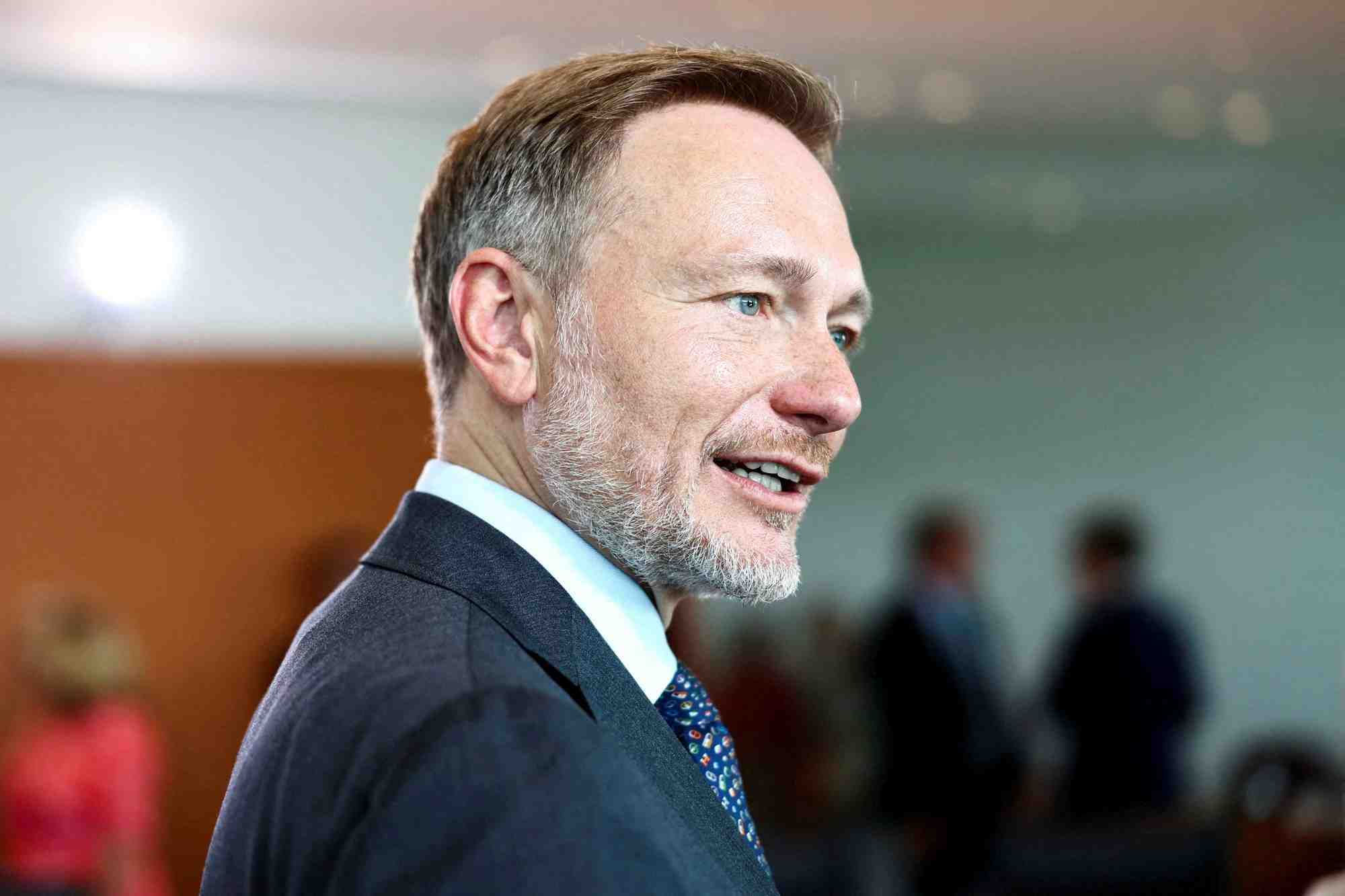 Le ministre allemand des finances, christian lindner, lors d'une reunion du cabinet a la chancellerie a berlin