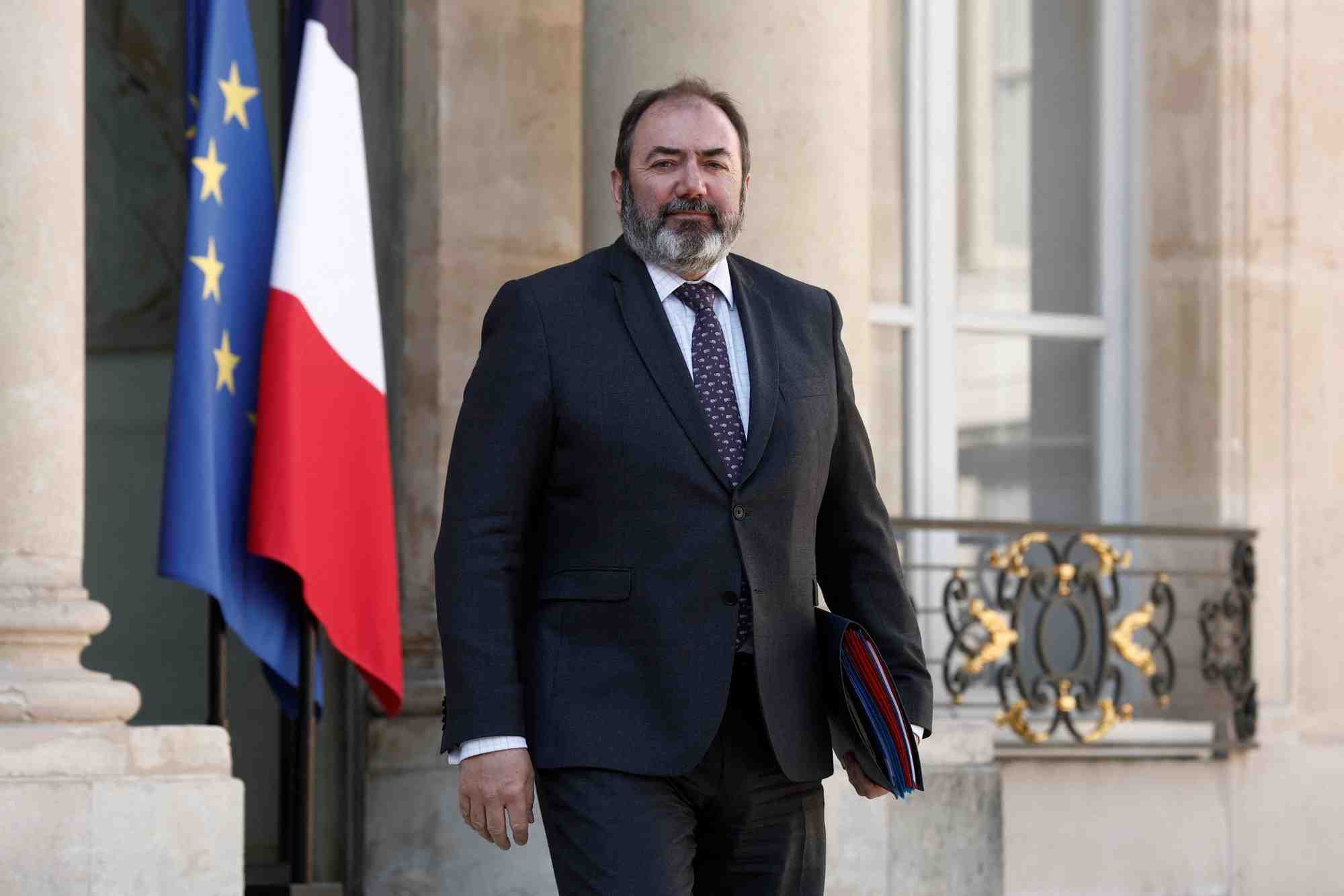 Le ministre francais de la sante francois braun apres la reunion hebdomadaire du cabinet a l'elysee