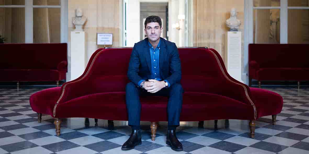 Aurélien Pradié à l’Assemblée nationale, jeudi.