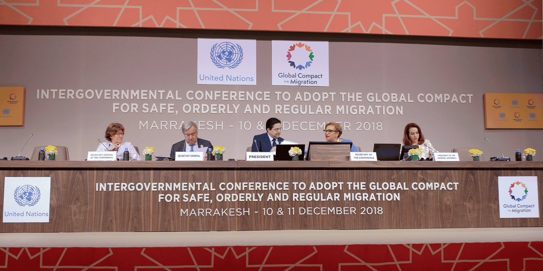 Conférence de marrakech bourita guterres ONU migration