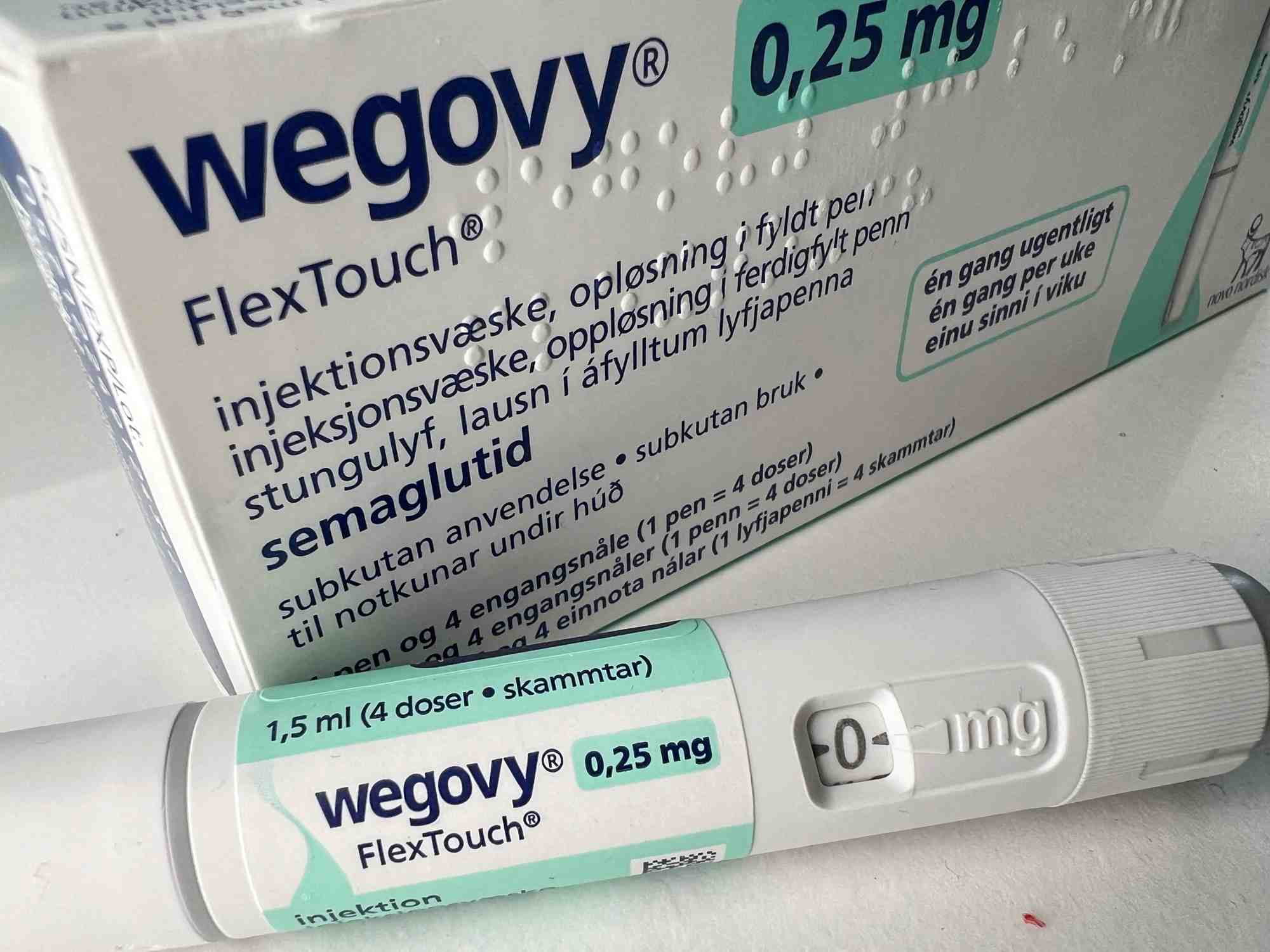 Photo d'un stylo injecteur du medicament pour la perte de poids wegovy de novo nordisk