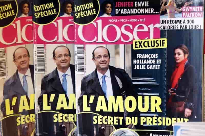 Affaire Gayet: amendes avec sursis pour deux dirigeants de Closer