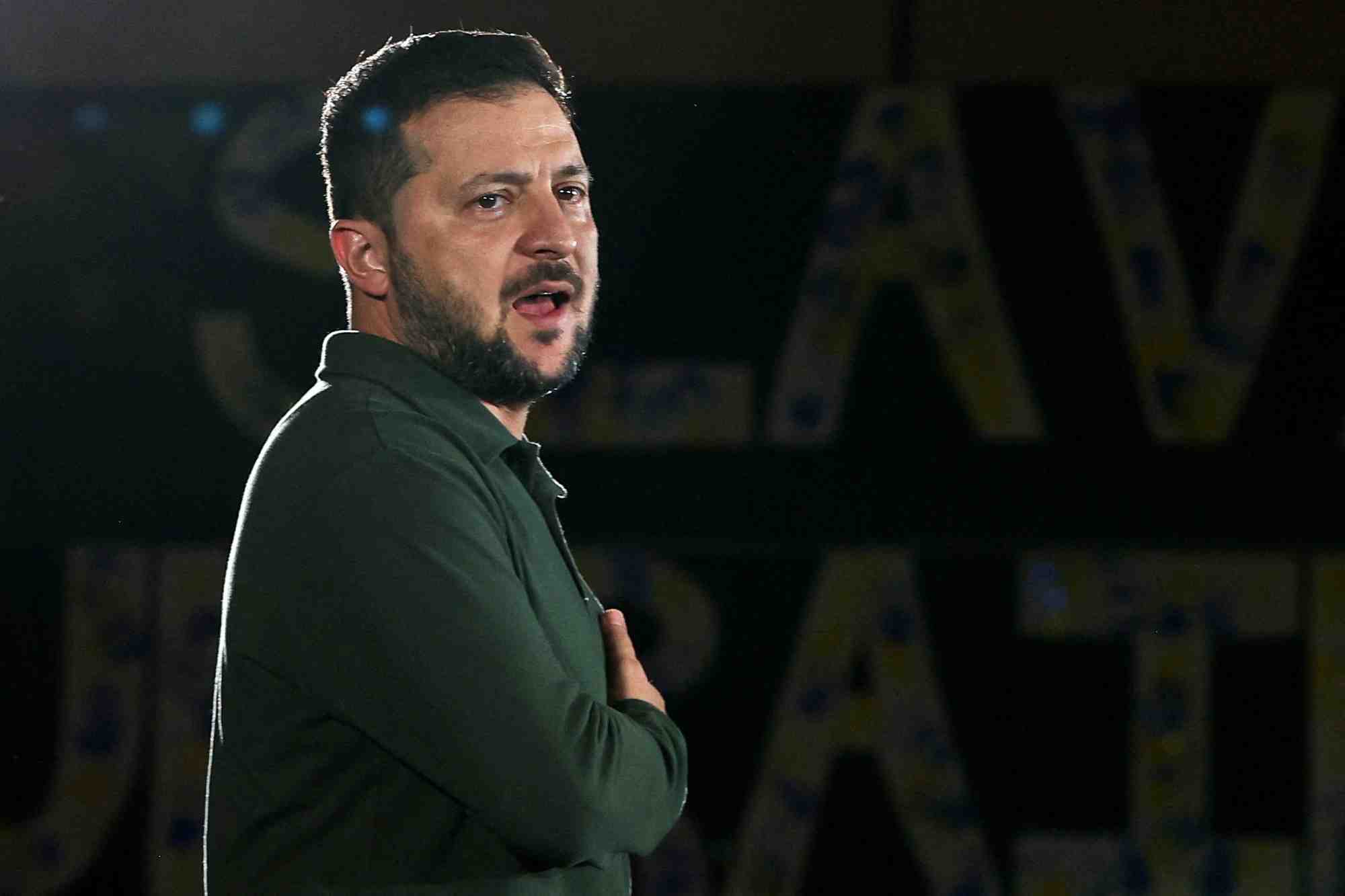 Le president ukrainien volodimir zelensky participe a un evenement a toronto