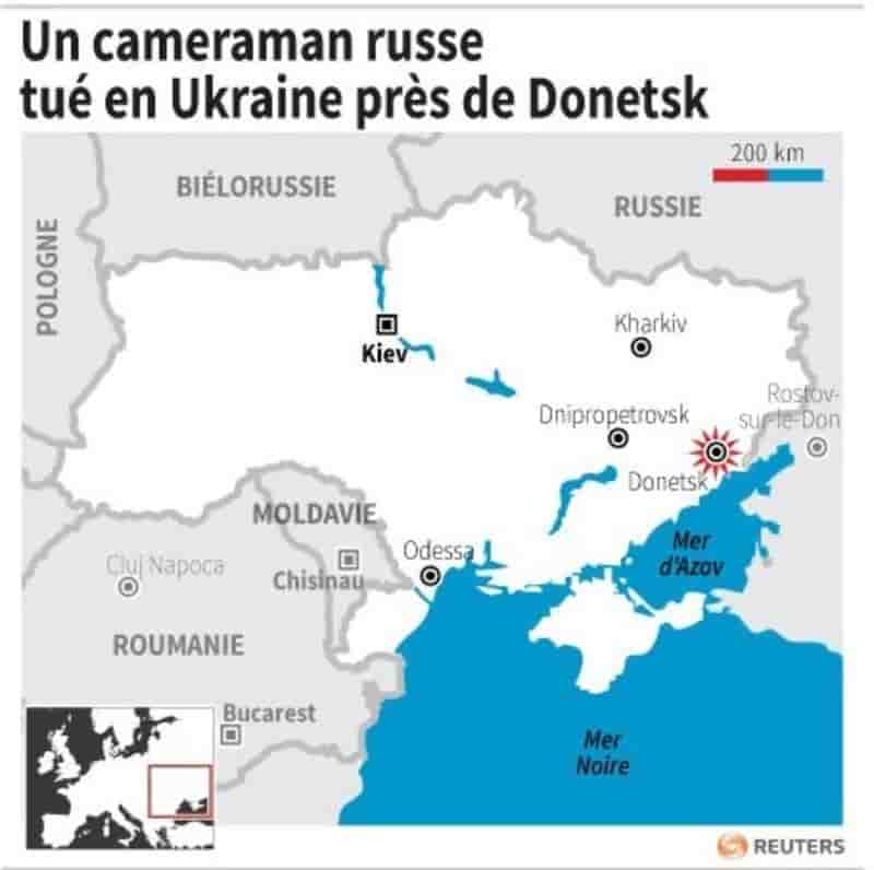 Un cameraman de la télévision russe tué près de Donetsk