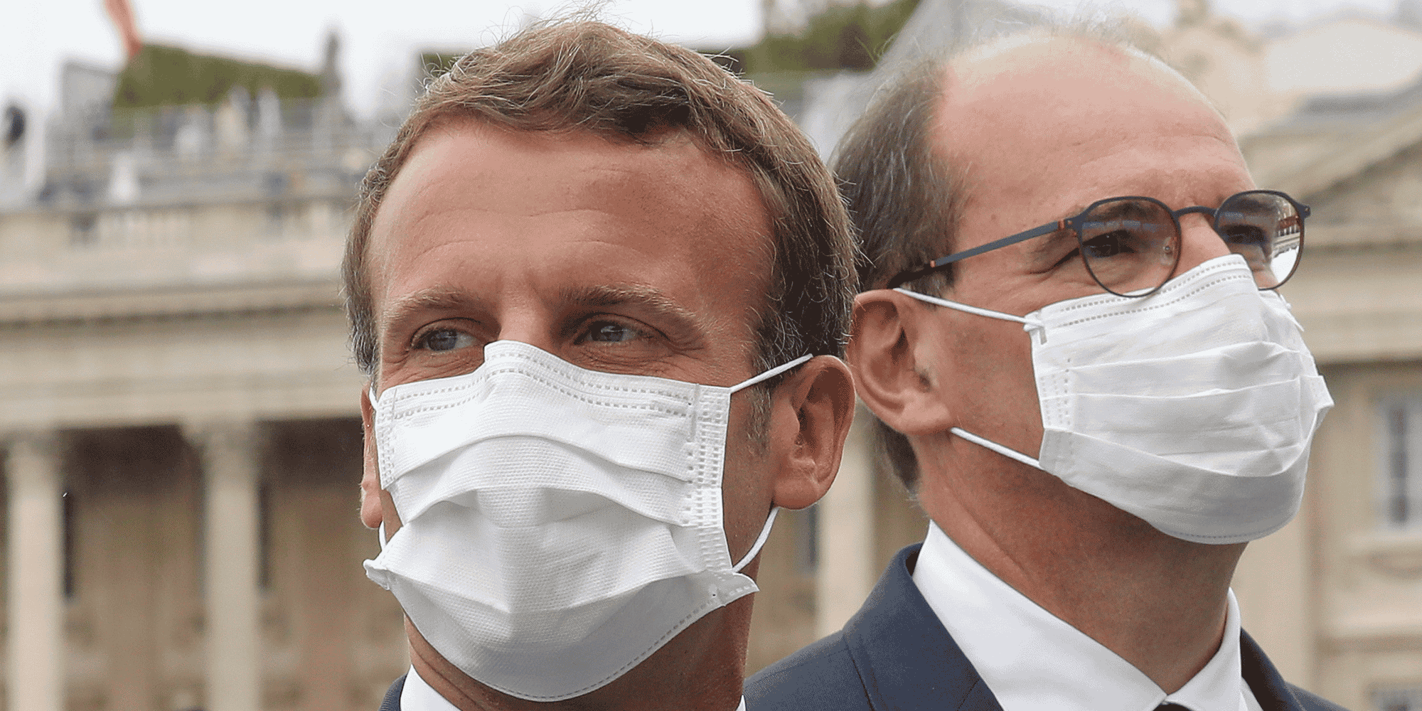Le Premier ministre Jean Castex en présence du président Emmanuel Macron, lors de la traditionnelle cérémonie du 14 juillet