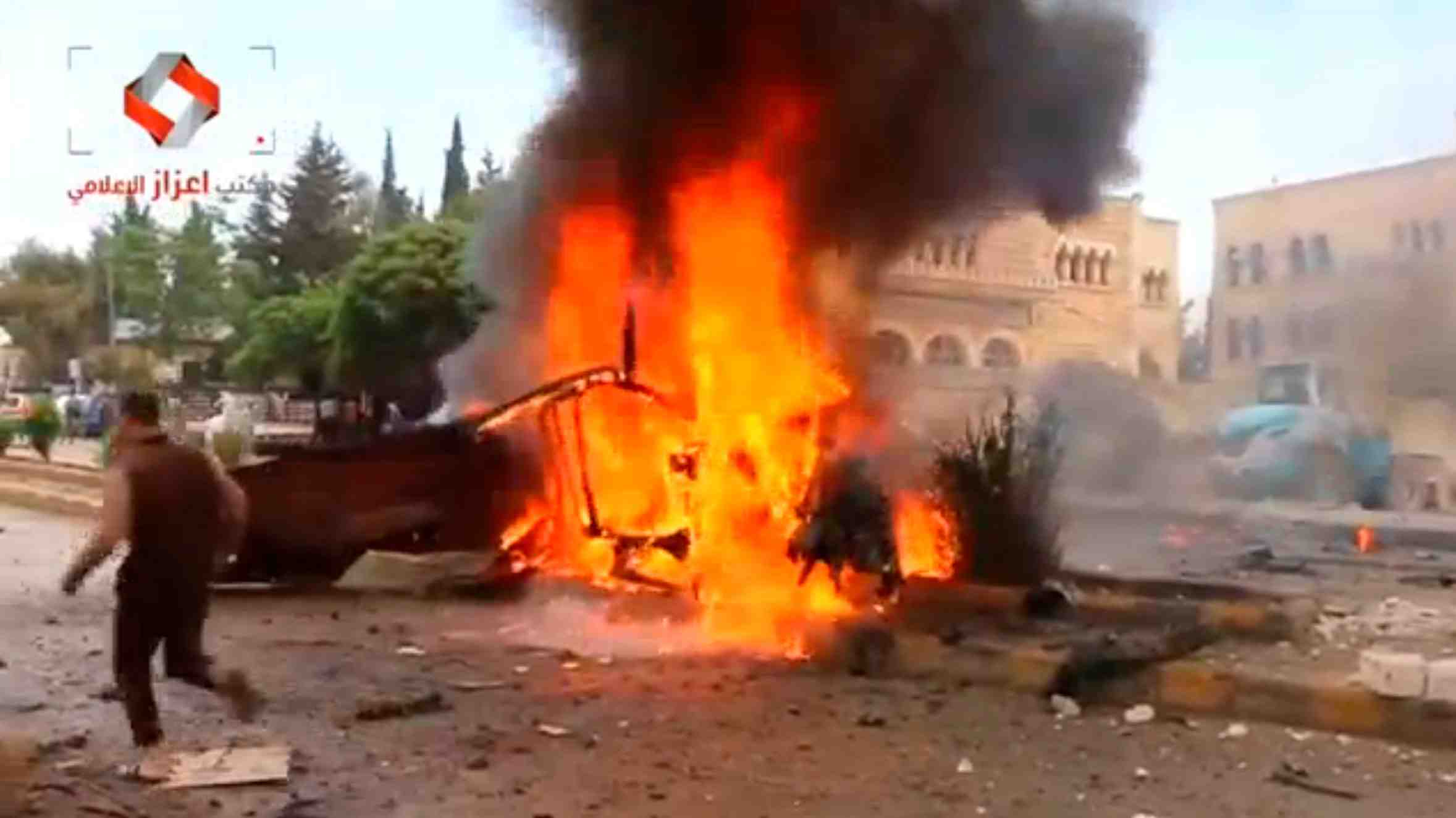 Cinq morts dans un attentat a azaz en syrie