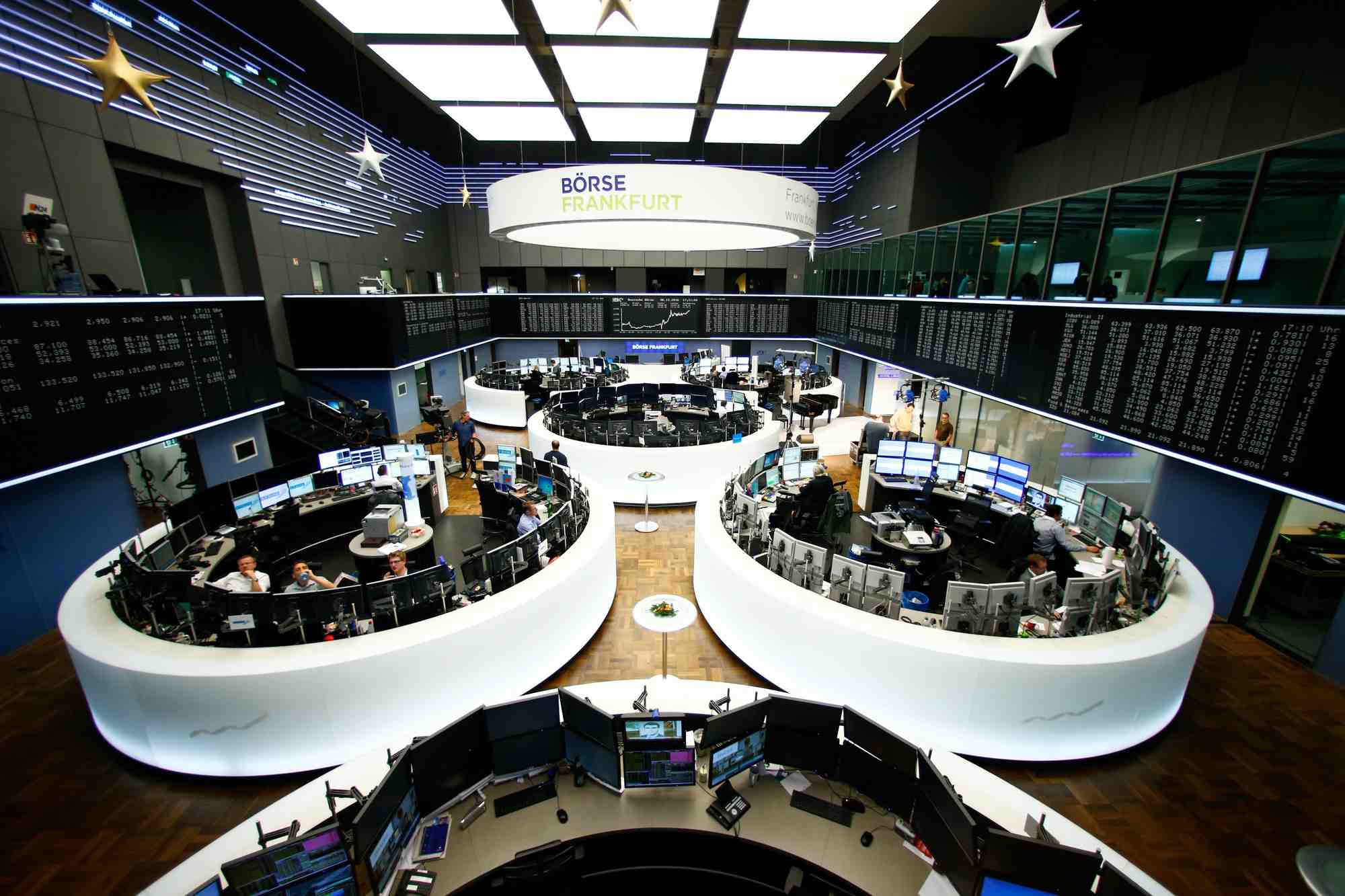 La bourse de francfort, en allemagne