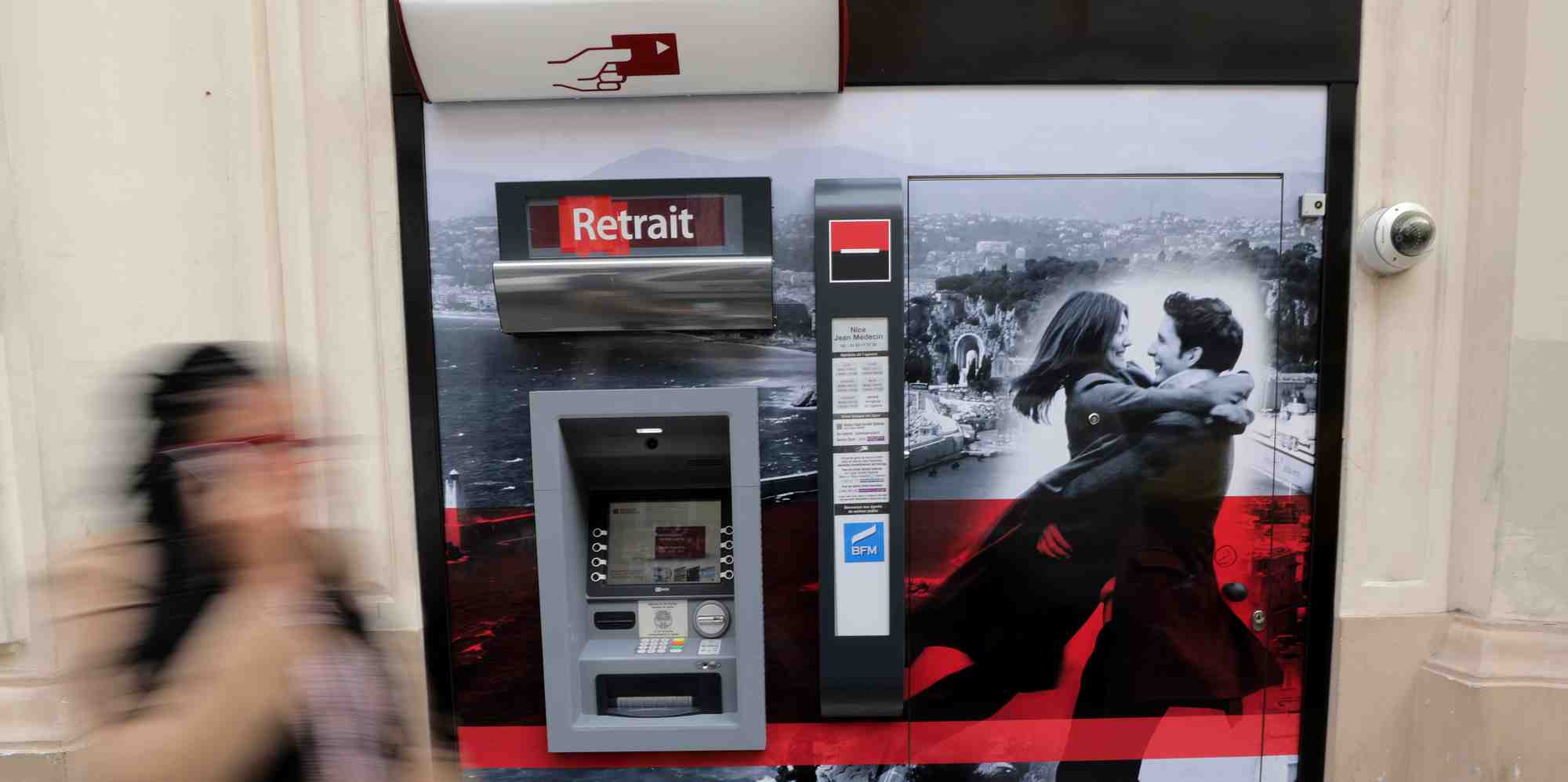 DAB, Société Générale, socgen, distributeur de billets, ATM, banque,