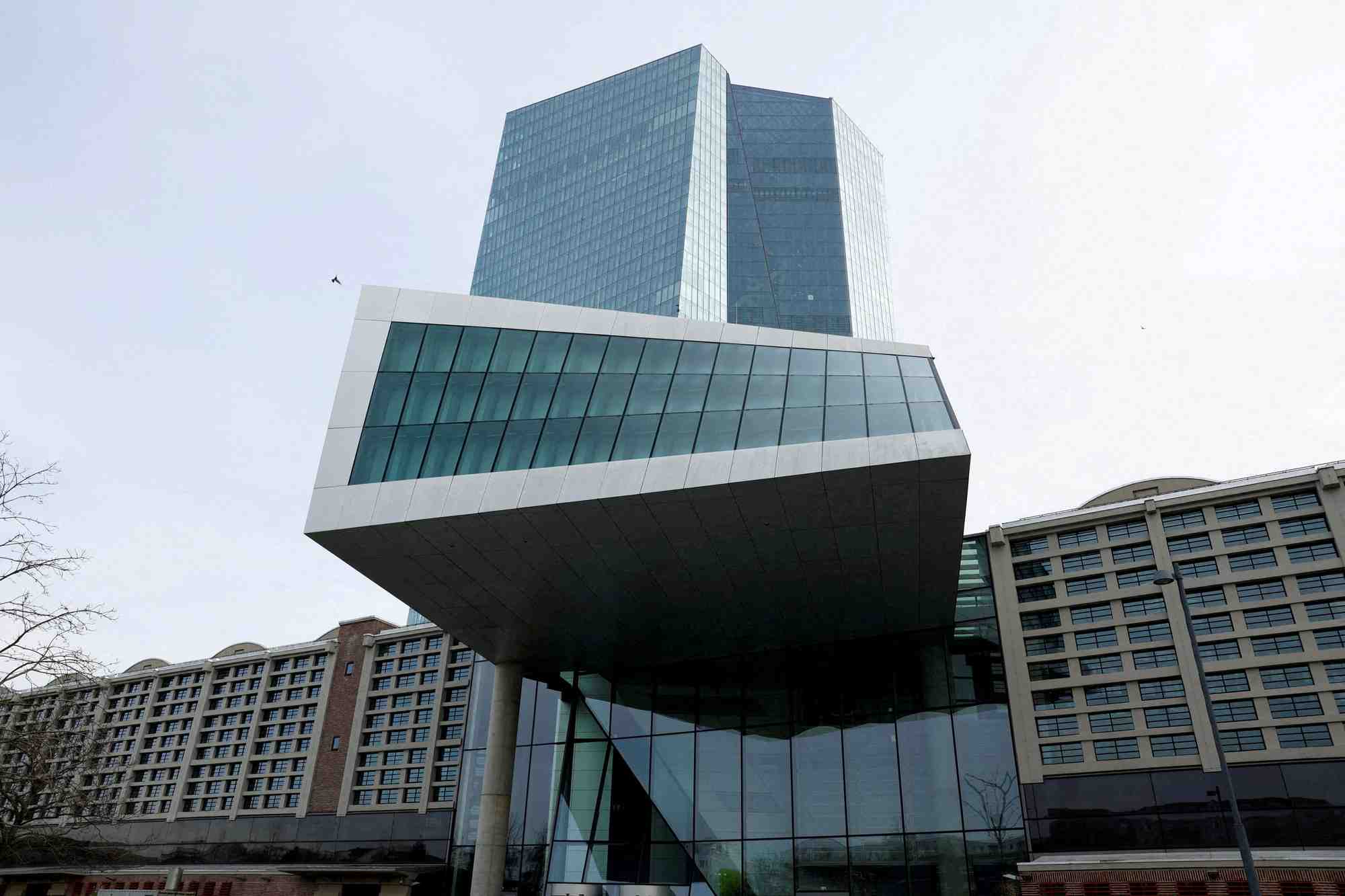 Le siege de la banque centrale europeenne (bce) a francfort