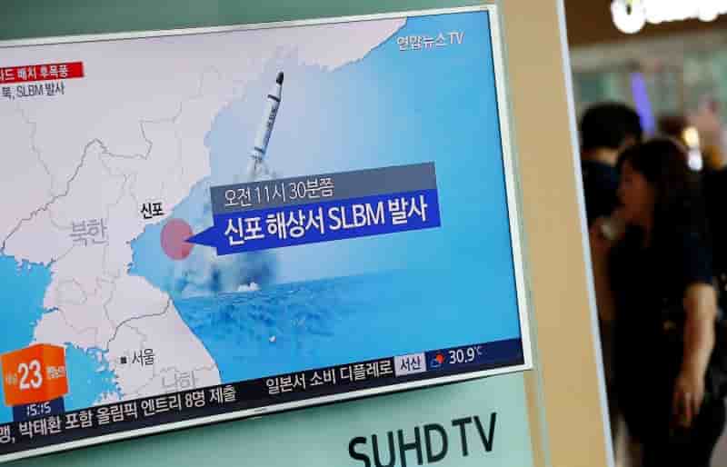 Tire de missile sous-marin en coree du nord, seoul parle d’echec