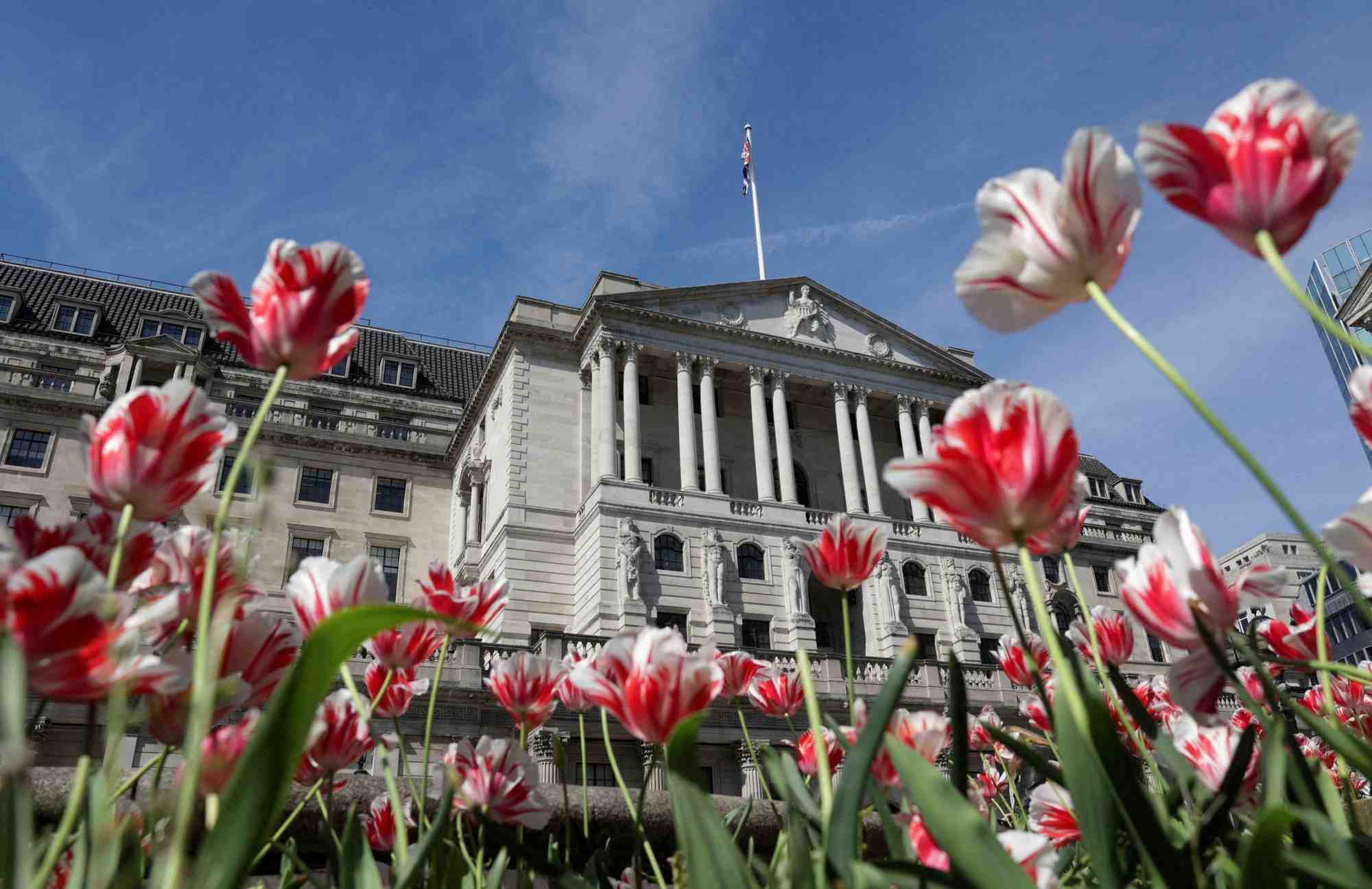 Le batiment de la banque d'angleterre a londres