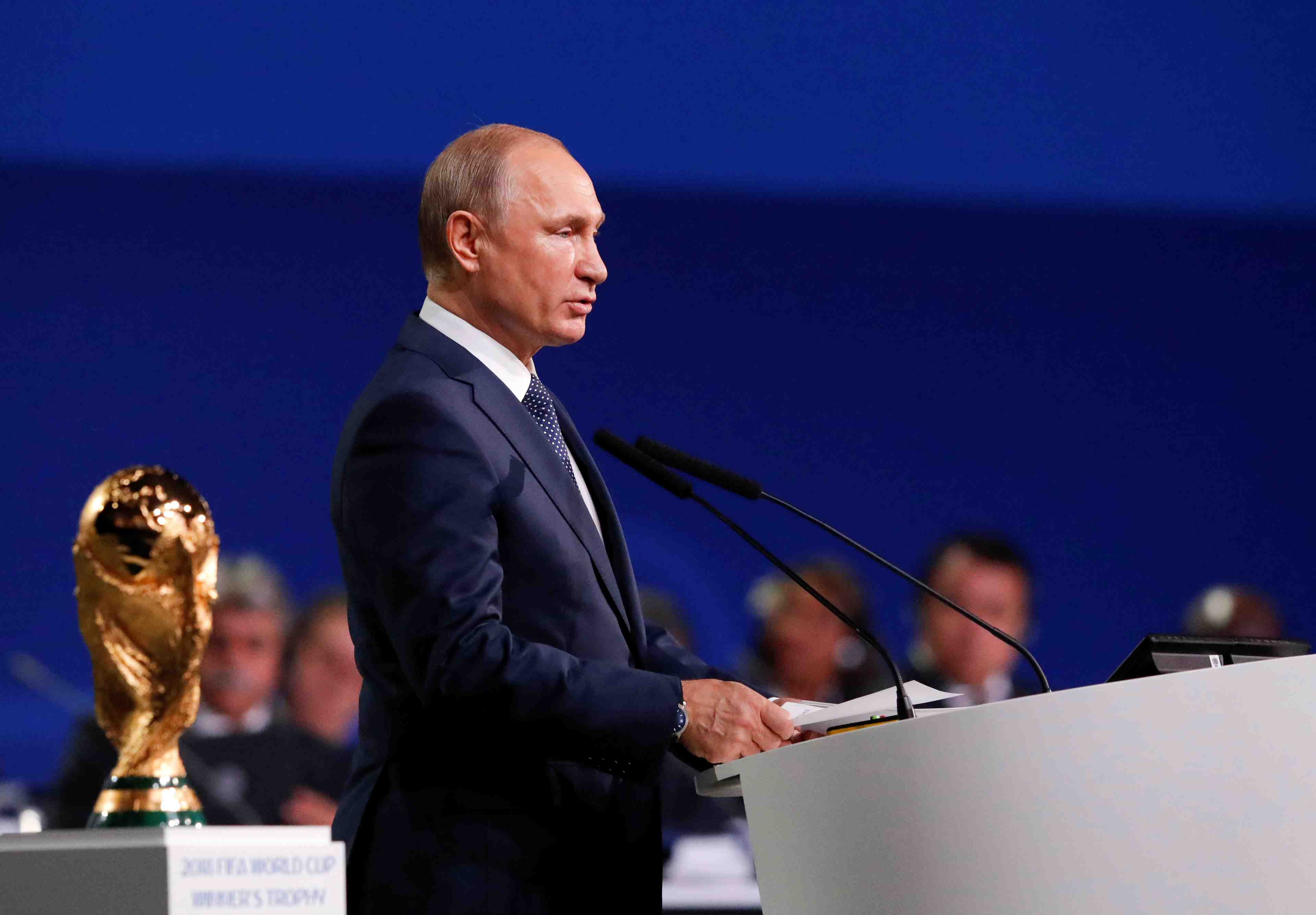Analyse: pour poutine, la coupe du monde de football est une question d'image