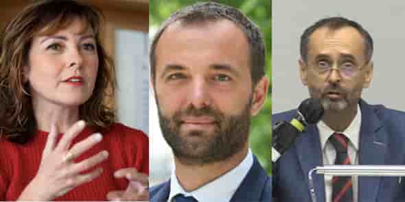 Carole Delga, Michaël Delafosse et Robert Ménard