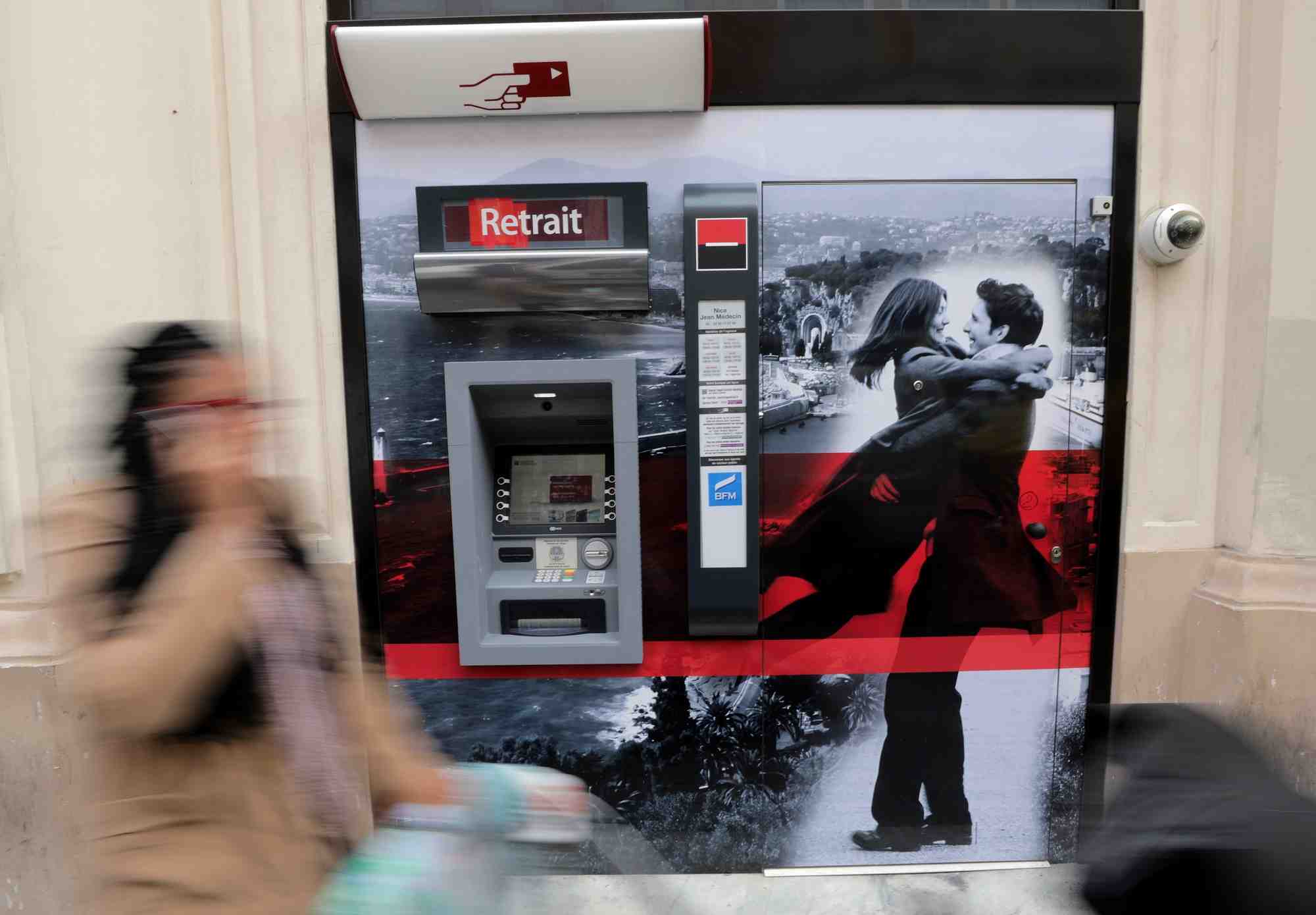 DAB, Société Générale, socgen, distributeur de billets, ATM, banque,