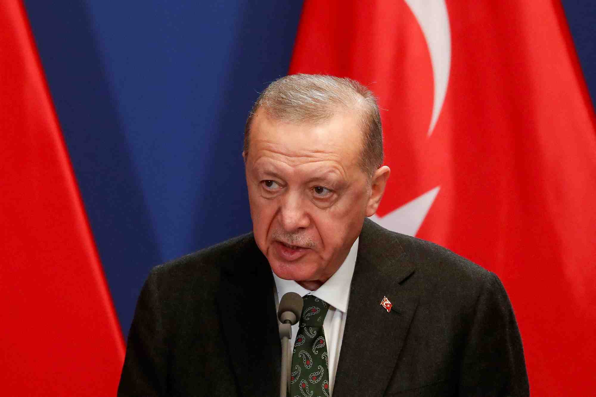 Le president turc recep tayyip erdogan