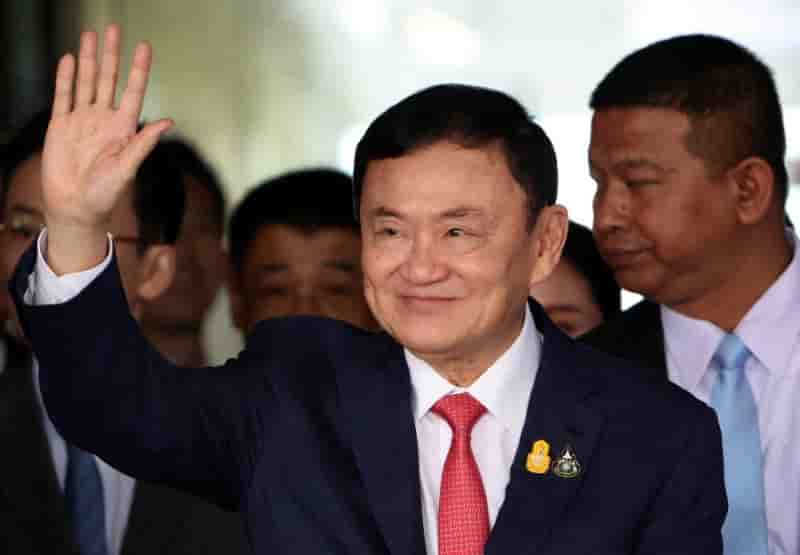 Photo d'archives de l'ex-premier ministre thailandais, thaksin shinawatra