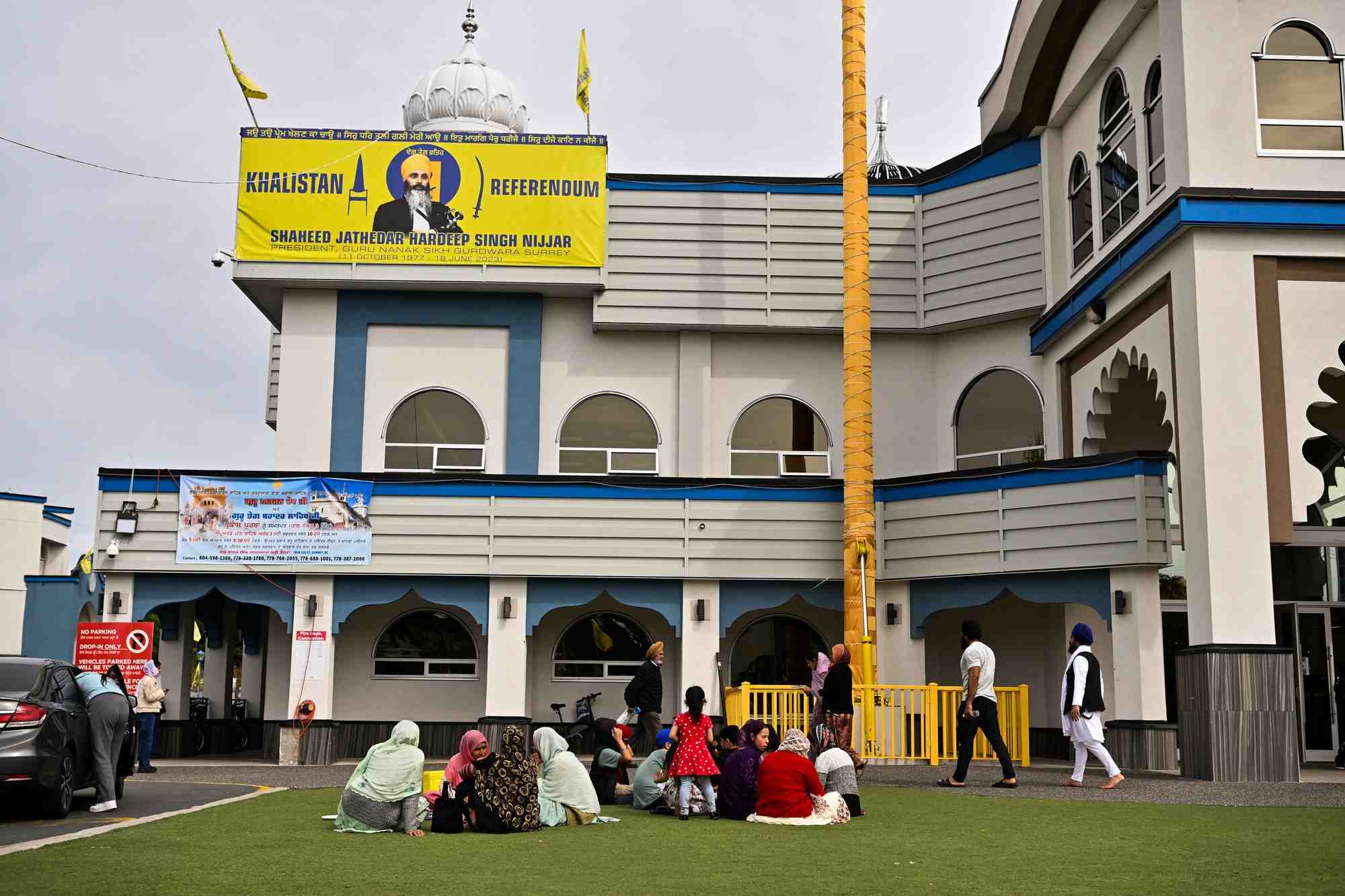 Le temple sikh de la ville de surrey, dans la province de colombie-britannique