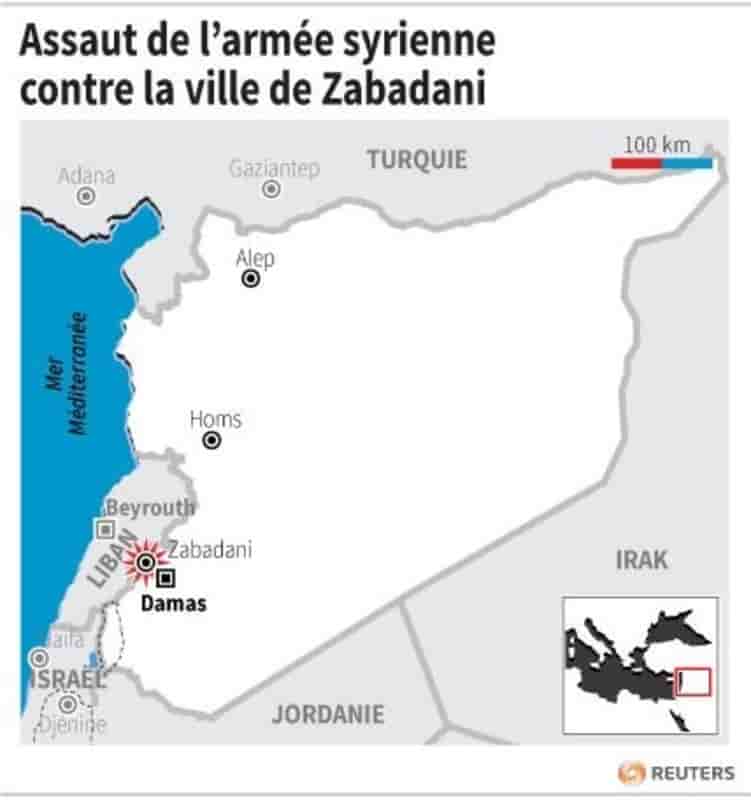 Assaut de l’armee syrienne contre la ville de zabadani