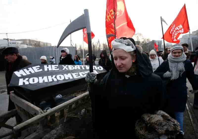 Manifestations en Russie contre la réforme du système de santé