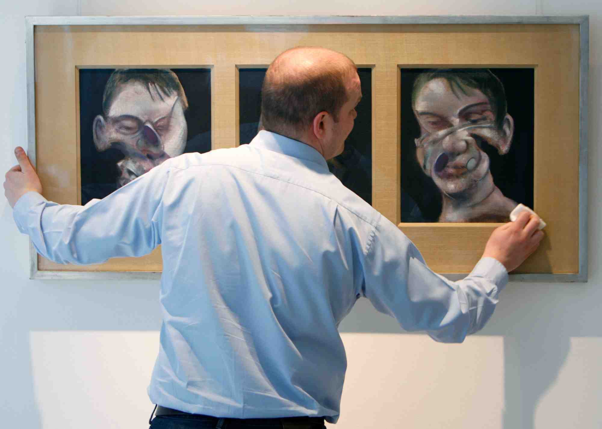 Tableau « trois etudes pour un autoportrait » de francis bacon