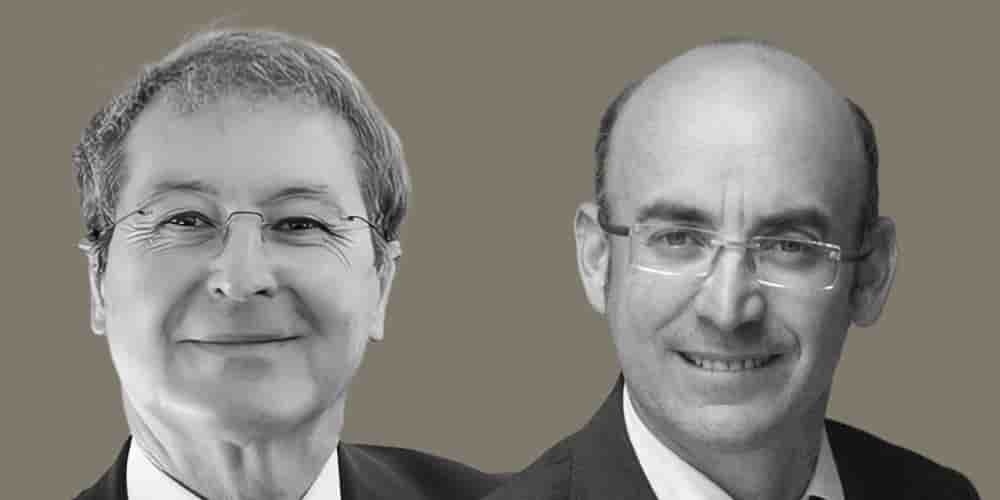 De g à d, Pascal de Izaguirre, Président de la Fédération National de l'Aviation et de ses Métiers et Thomas Juin, Président de l'Union des Aéroports Français.