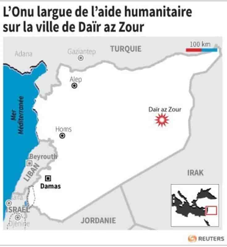 Aide humanitaire en syrie pour dair az zour