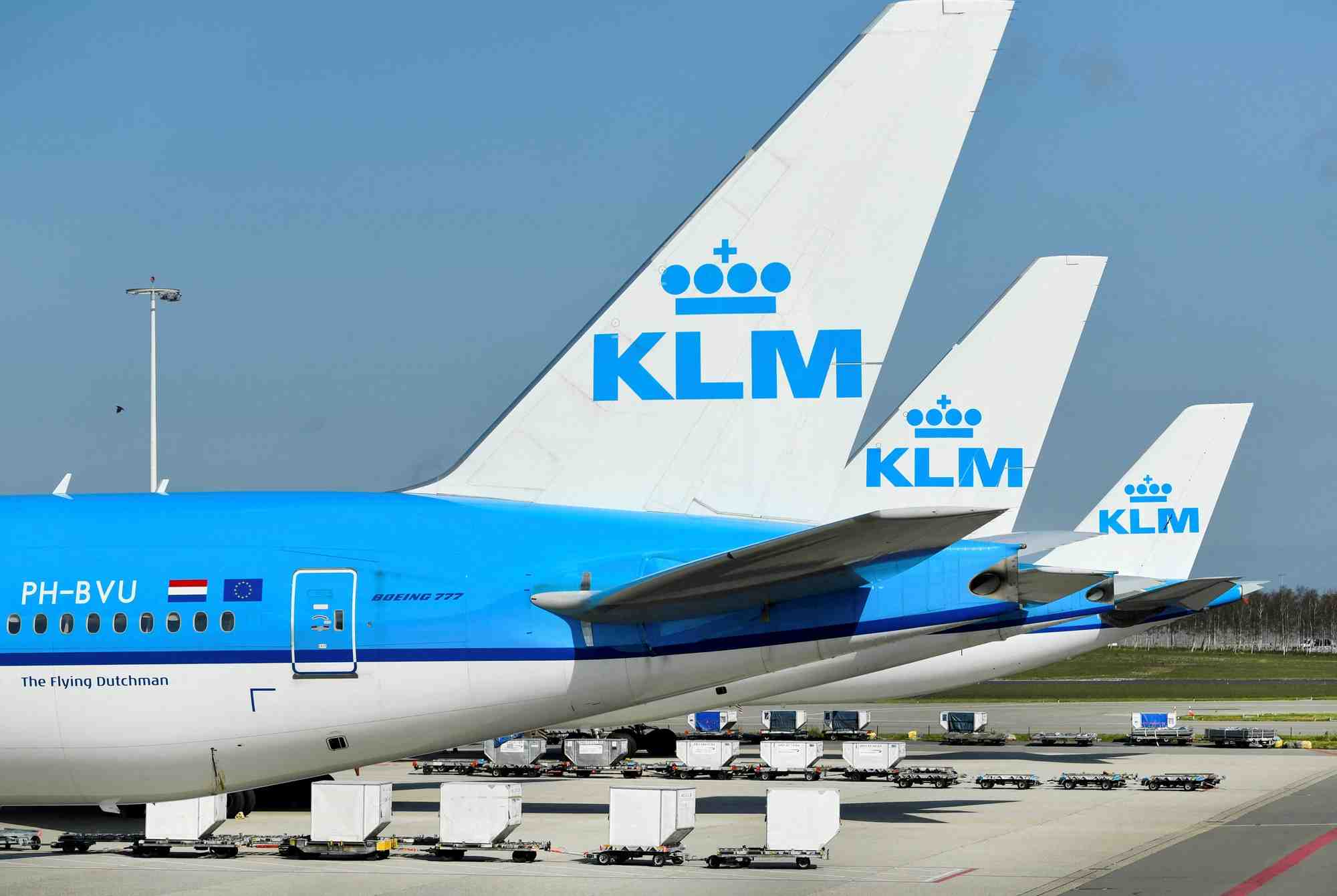 Klm suspend jusqu'a lundi les ventes de billets au depart d'amsterdam