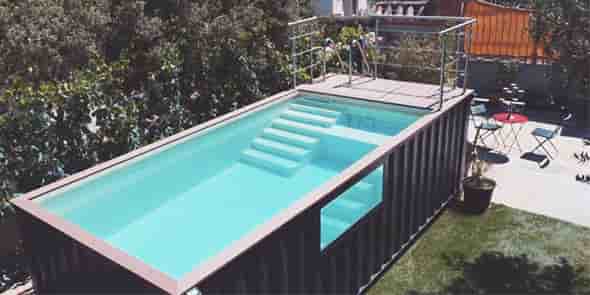 Les piscines-conteneurs de Lokicool (Pyrénées-Orientales)